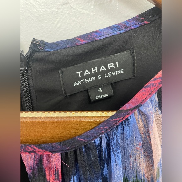 Tahari Arthur S. Levine floral print a-line dress - Picture 8 of 10